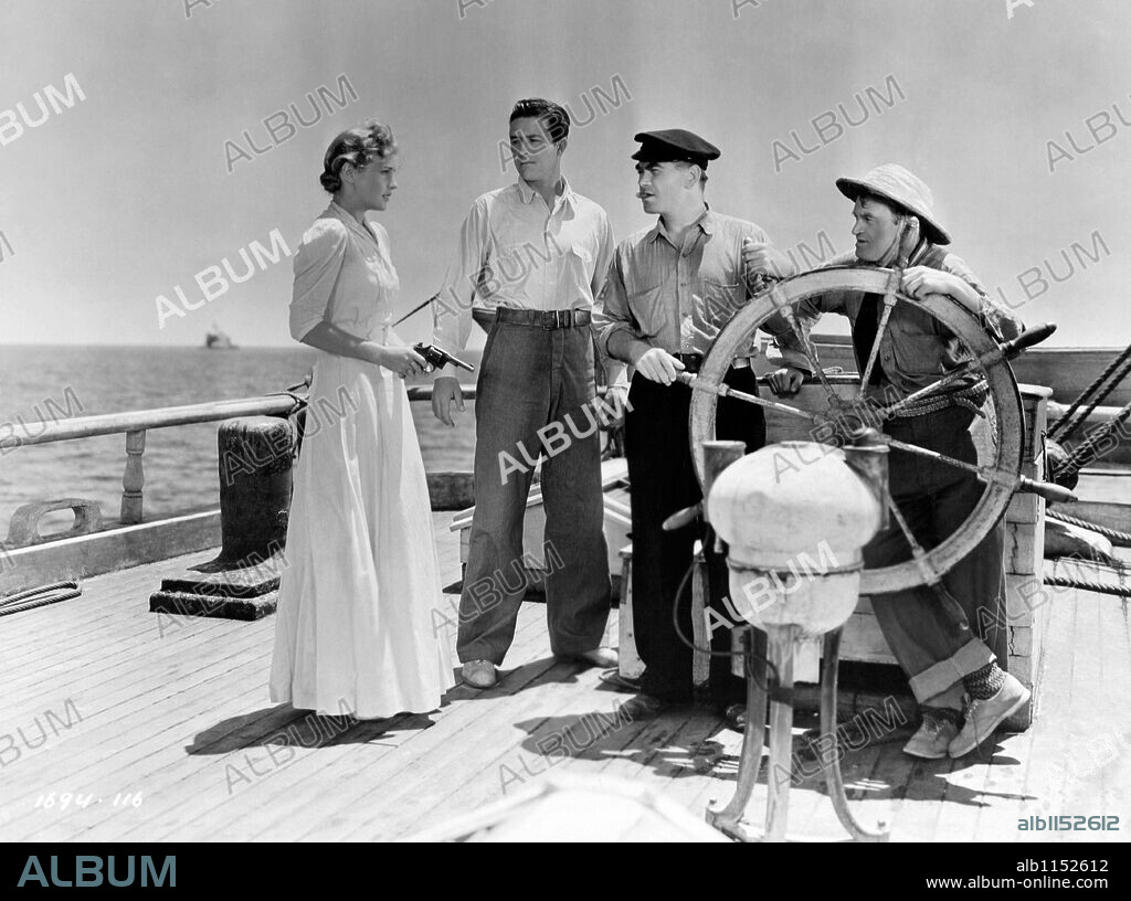 BARRY FITZGERALD, FRANCES FARMER, OSCAR HOMOLKA and RAY MILLAND in EBB TIDE, 1937, directed by JAMES P. HOGAN. Copyright PARAMOUNT PICTURES.