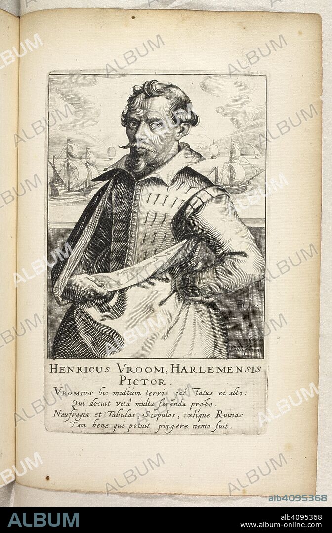 HENRIK HONDIUS. Hendrick Vroom. Pictorum aliquot celebrium, prÃ¦cipueÌ GermaniÃ¦ Inferioris, effigies. [By H. Hondius, the Elder.]. Hagae-Comitis : 'ex officina Henrici Hondii, [1610?]. Plates, signed: H. H., derived from the collection originally compiled by Hieronymus Cock, with the verses of Dominicus Lampsonius, and enlarged by Hondius. Source: C.74.d.6.(2.) page 117.