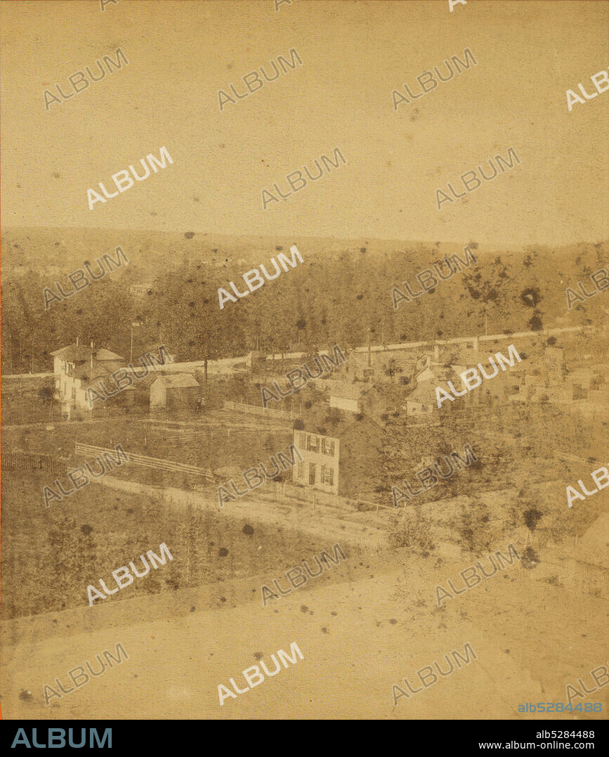 View of the village of Lagonda from the north porch of J. C. Buxton's house in Springfield., Ohio.