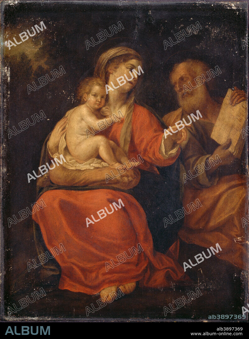 DIT L'ALBANE FRANCESCO ALBANI. Holy Family. Date/Period: After 1610. Painting. Oil on copper. Height: 357 mm (14.05 in); Width: 277 mm (10.90 in).