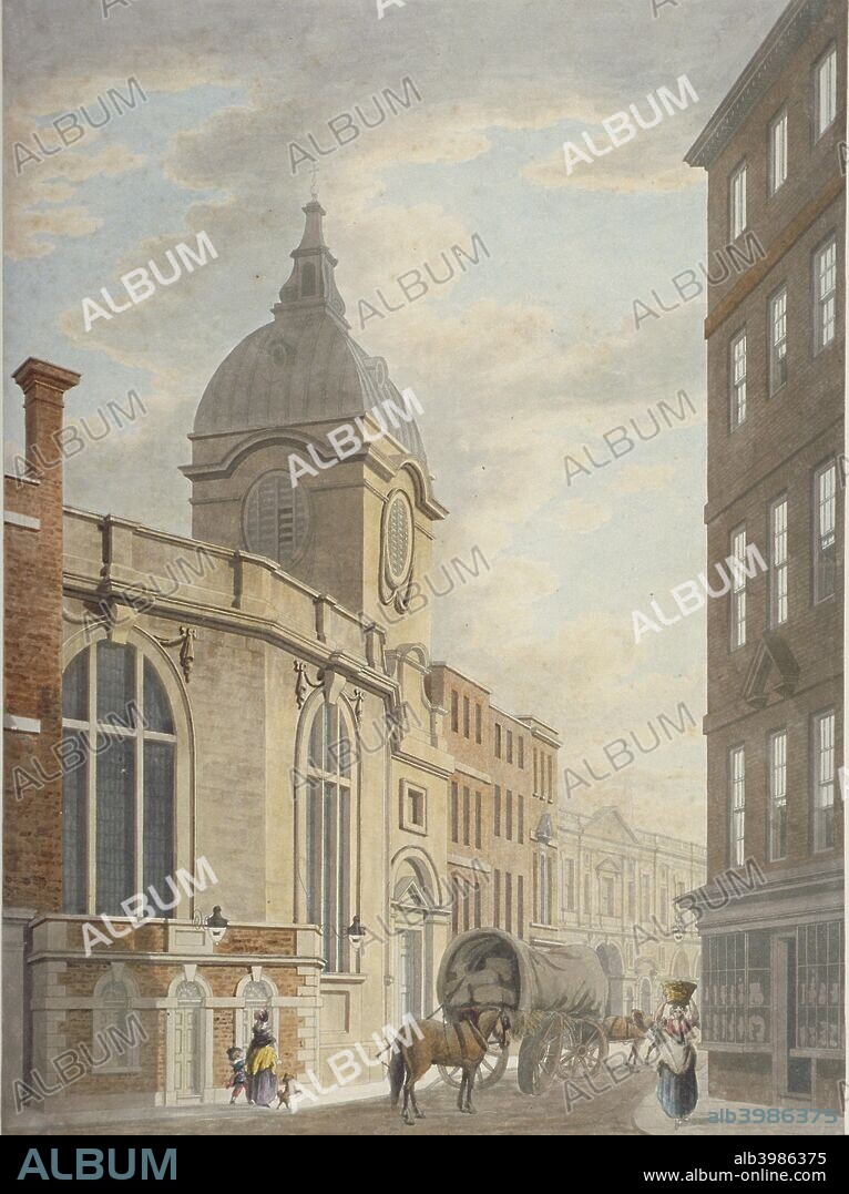 Church of St Benet Fink, Threadneedle Street, City of London, 1797 ...