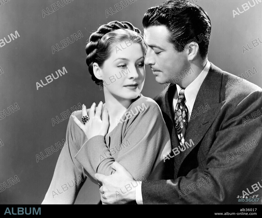 NORMA SHEARER and ROBERT TAYLOR in ESCAPE, 1940, directed by MERVYN LEROY. Copyright M.G.M.