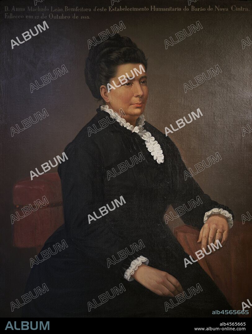 Ana Machado Leao (m.1885). Dama portuguesa. Retrato por Gustavo Rocha,  1886. Museo de la Misericordia de Porto (Museu da Misericordia do Porto).  Oporto (Porto). Portugal. - Album alb4565665