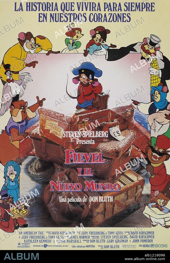 Poster of AN AMERICAN TAIL, 1986, directed by DON BLUTH. Copyright UNIVERSAL PICTURES.