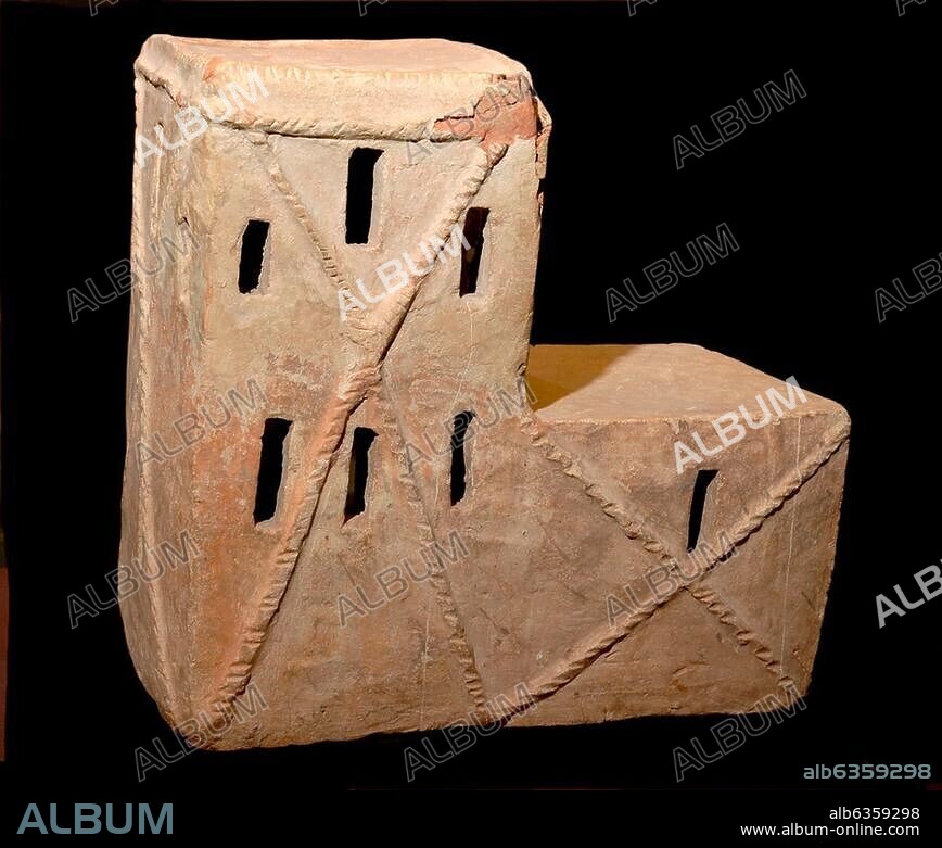 5342. Clay model of a rural house. Mesopotamia, c.1000 BC.