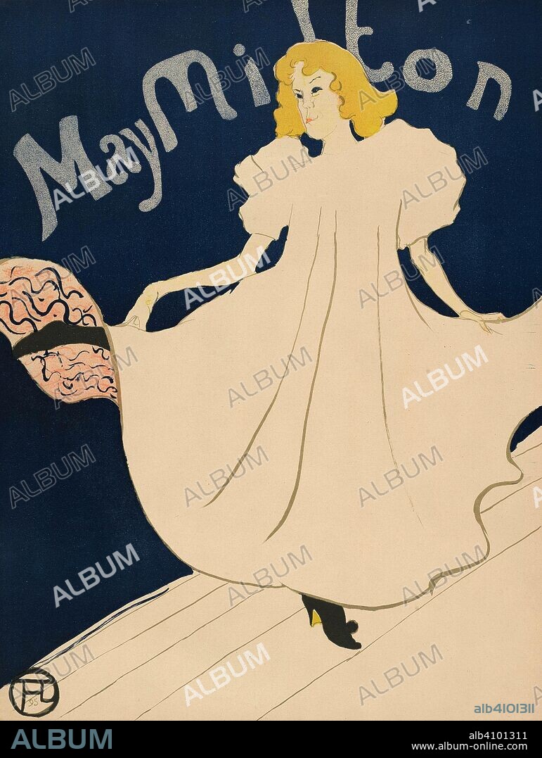 HENRI DE TOULOUSE-LAUTREC. Poster for the American tour of May Milton. Dimensions: 88.4 cm x 69.2 cm, 79.8 cm x 61.1 cm, 107 cm x 84 cm.