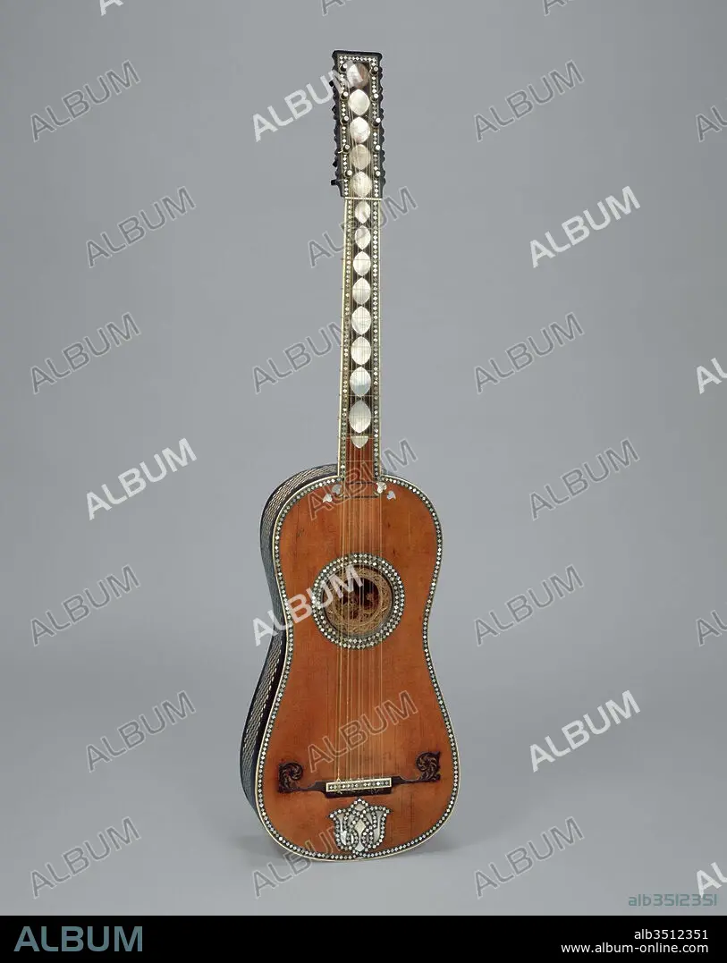 Gitar, 17. yüzyılın sonları, Roma, İtalyaGitar, 17. yüzyılın sonları, Roma, İtalya  